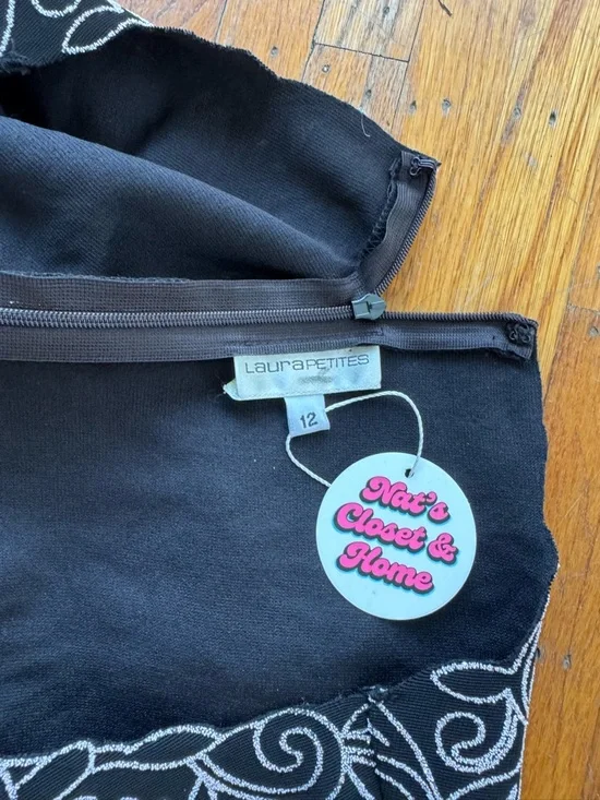 Laura black sparkle embroidered sleeveless top - Picture 2 of 5